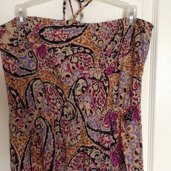 Kina Women's Long Maxi Dress Strapless Halter Neck Summer Size XL Vacation - Picture 2 of 7